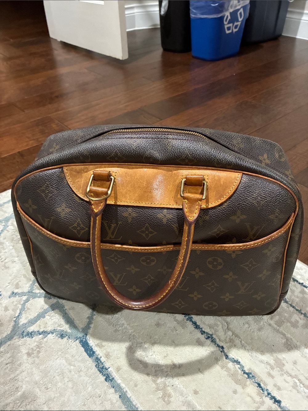 Louis Vuitton Monogram Canvas Travel Tote - Brown & Tan